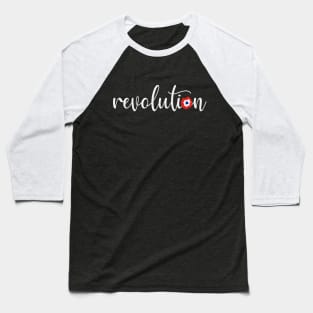 Revolution - French Flag Pin Baseball T-Shirt